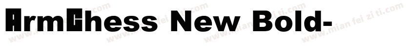 ArmChess New Bold字体转换